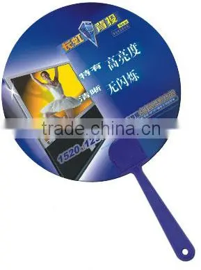 2015 new custom design plastic promotional PP fan with factory price