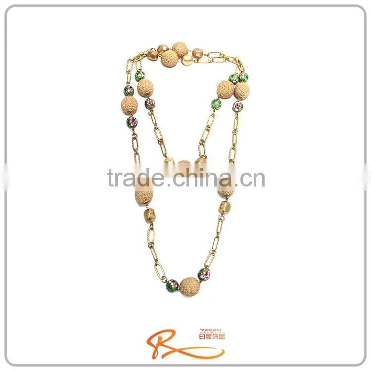 Latest design fashion for anniversary simple design charms necklace