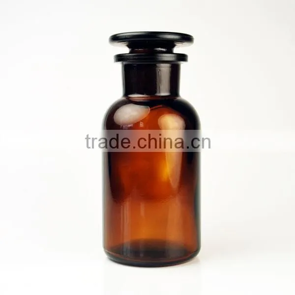 250ml amber wide mouth reagent bottles