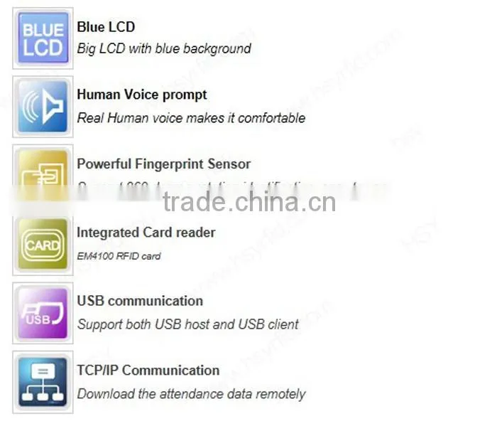 Fingerprint Recognition Door Access Time Attendance and RFID Card Access Control System