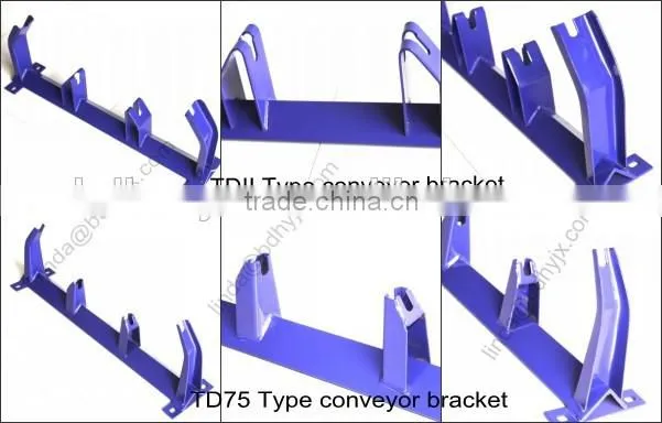 35 degree heavy duty angle steel metal conveyor bracket for conveyor roller support roller conveyor