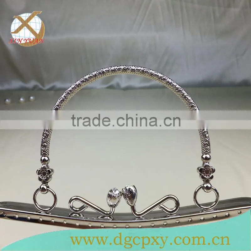 New nickel items handbag handle for ladies purse