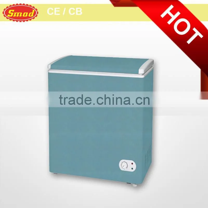 Wooden color chest freezer /horizontal freezer