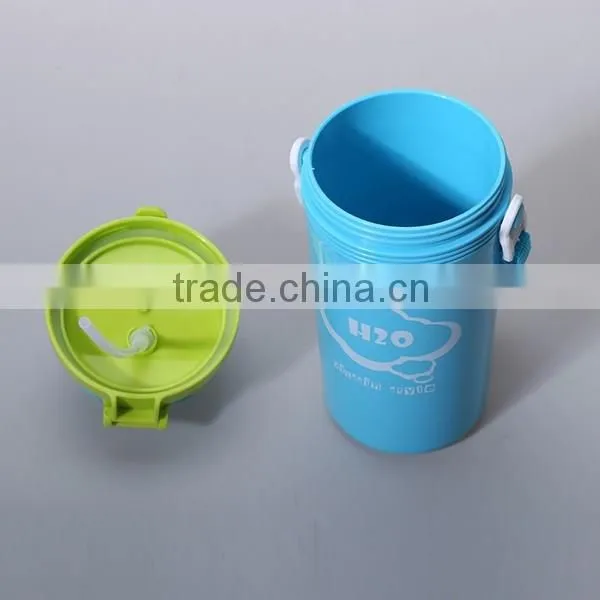 Fashion Ice Cream Shaped Plastic Sport Straw Bottle for kids