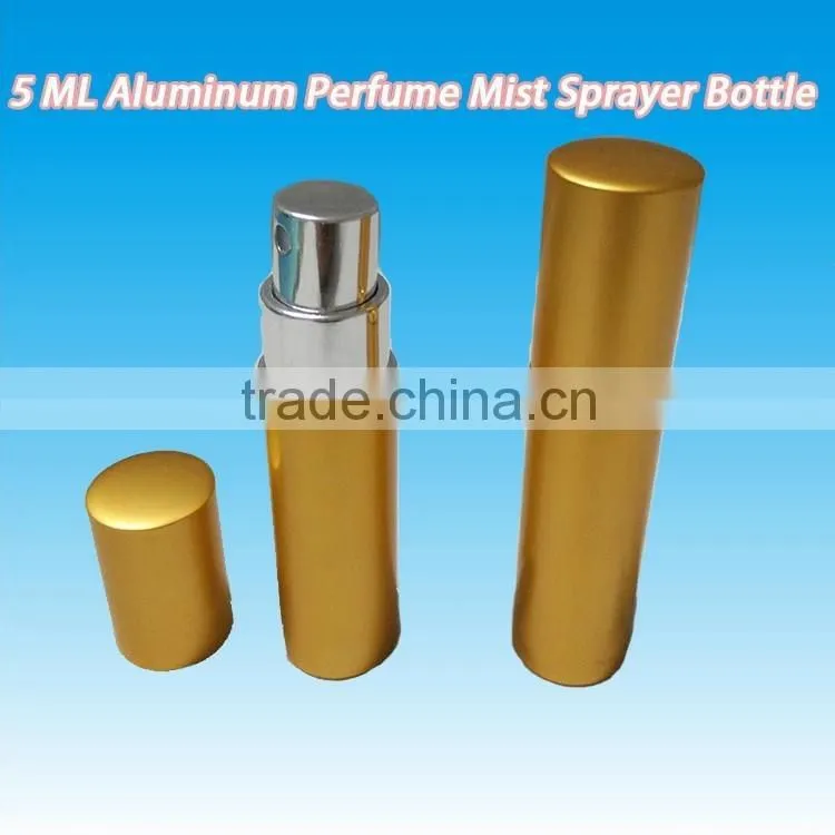 Aluminum eiffel body shape Perfume Mist Sprayer Bottle with sprayer