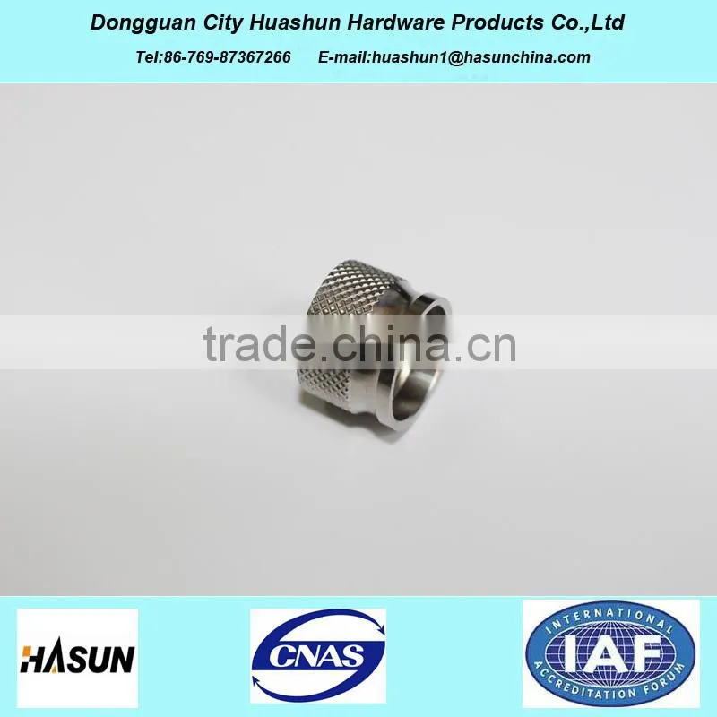 2015 China supplier Stainless Steel Knurled Threaded Coupling