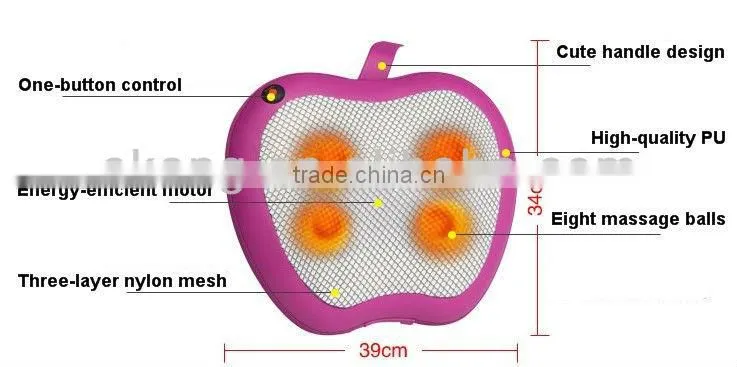 Apple Shape Car Smart Massage Pillow
