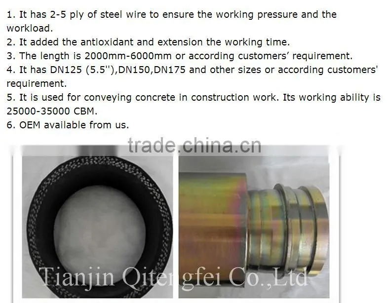 concrete pump Rubber Hose Pump,Hose Pipe