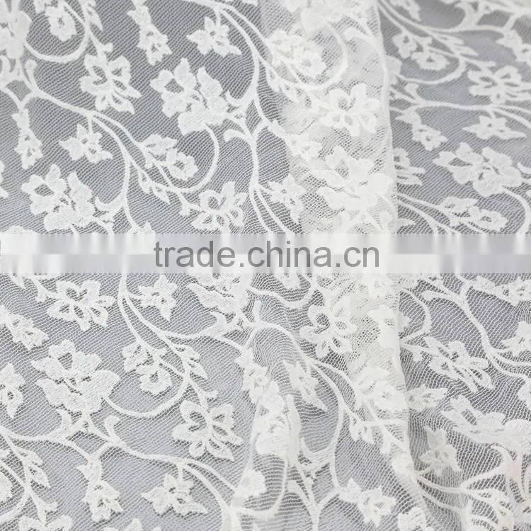 Hot sale fashionable smooth and lighting embroidery chiffon transparent lace mesh fabric