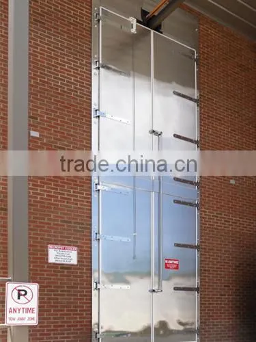 stainless steel cold room swing door with double leaves