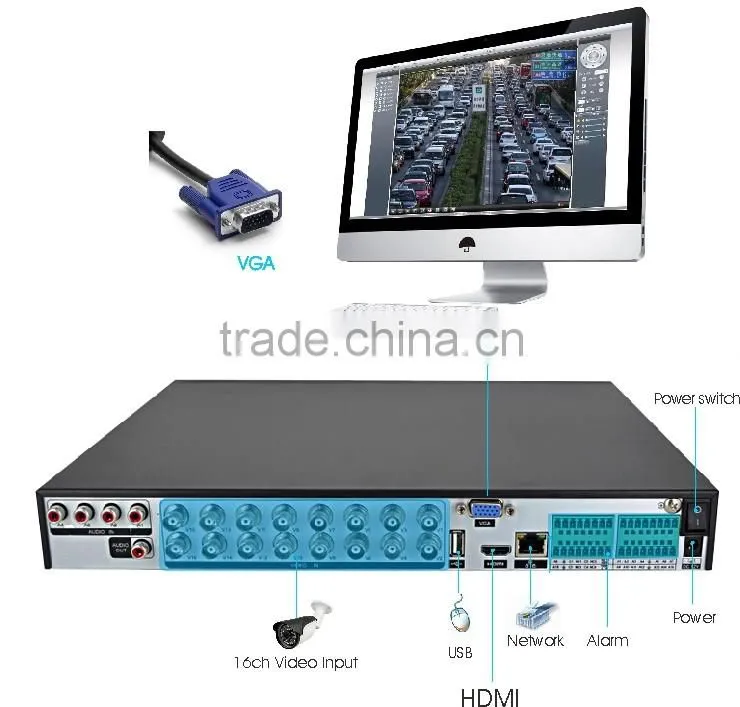 8ch AHD 1080P DVR 8ch AHD Digital Video Recorder DVR with P2P HDMI support AHD analog Camera