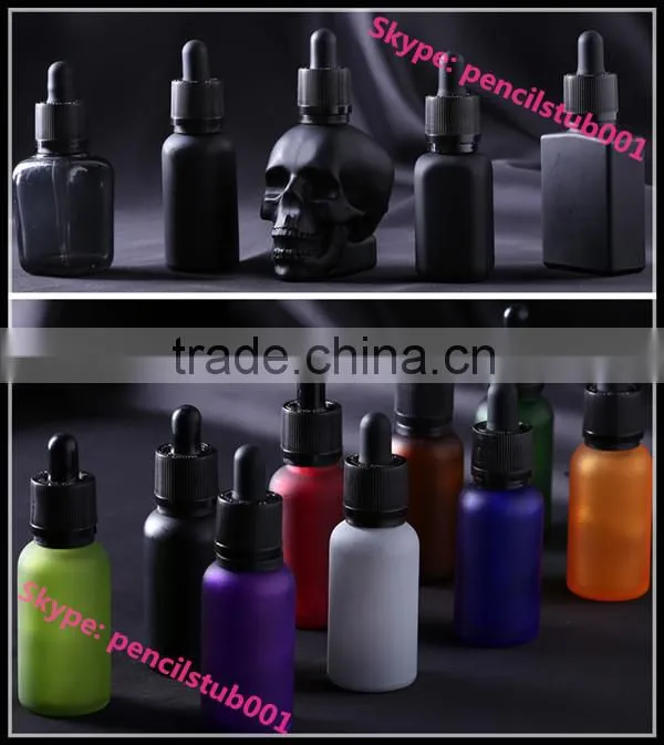 amber blue green clear glass bottle manufacturer 30ml black glass bottle with dropper with childproof evident cap dropper bottle