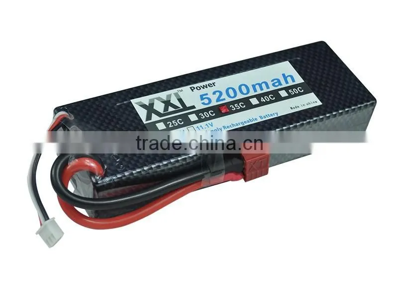 Rechargeable Battery for RC Toys 5200mah 7.4v 2s Lipo Battery