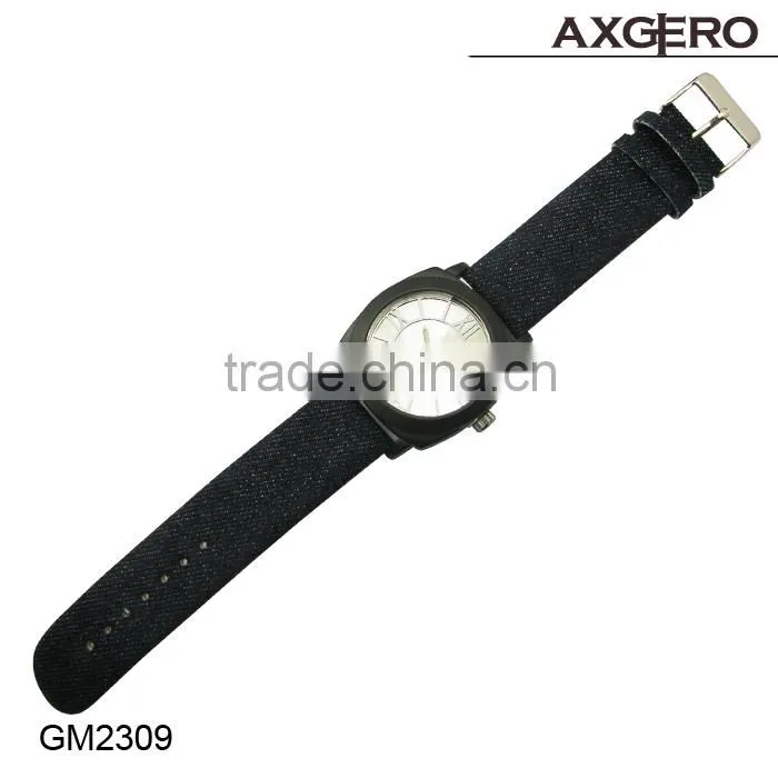 2015 Hot selling canvas fabric watches for men wholesale cheap