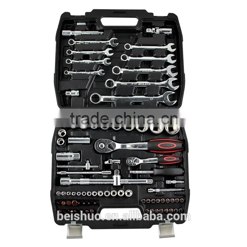 Thailand 82 pcs german chrome vanadium steel socket sets hand tool