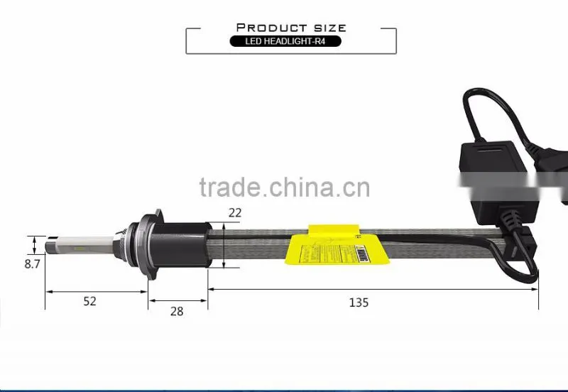 B-deals auto parts supplier 12V H1 H3 H7 H11 H4 H13 9005 9006 9012 9004/9007 customized chip LED Headlight