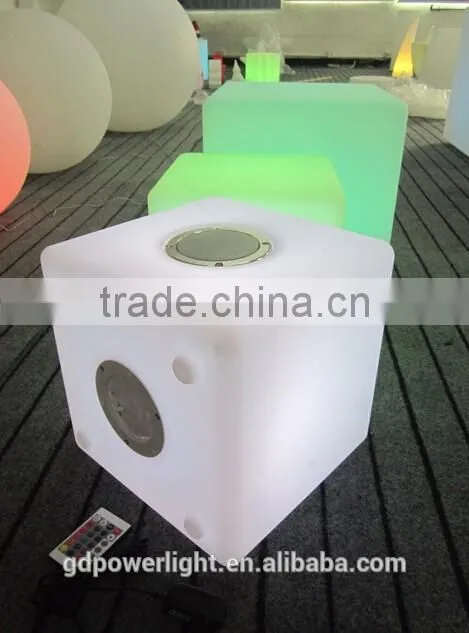 solar LED light cube with bluetooth stereo & remote control & solar YXF-4343BS