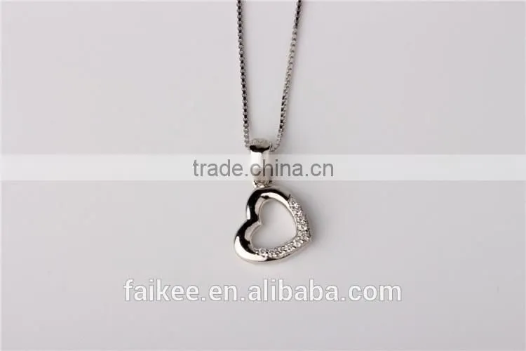 Hot Sale 925 Silver Delicacy Charms with Zircon, Fashion Crystal Pendant