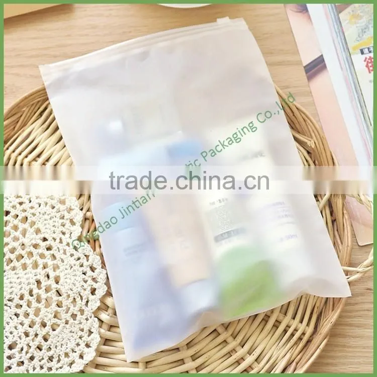 Wholesale Customized Slidder Zip Lock Frosted Plastic Packaging Bag