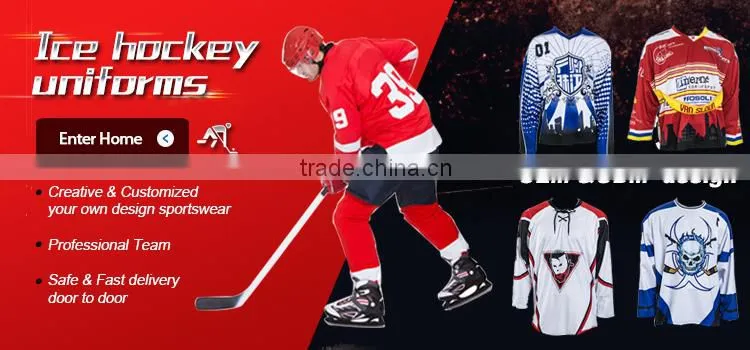 custom sublimated polyester ice hockey shirts sportswear manufacturer