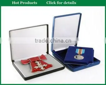 stock red,blue,black,green flocking velvet badge,medal,coin box wholesale