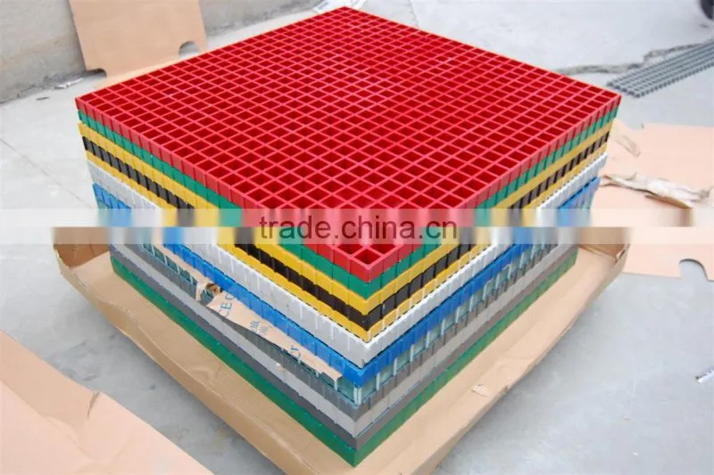 transparent fiberglass grp molded grating floor plateform walkway