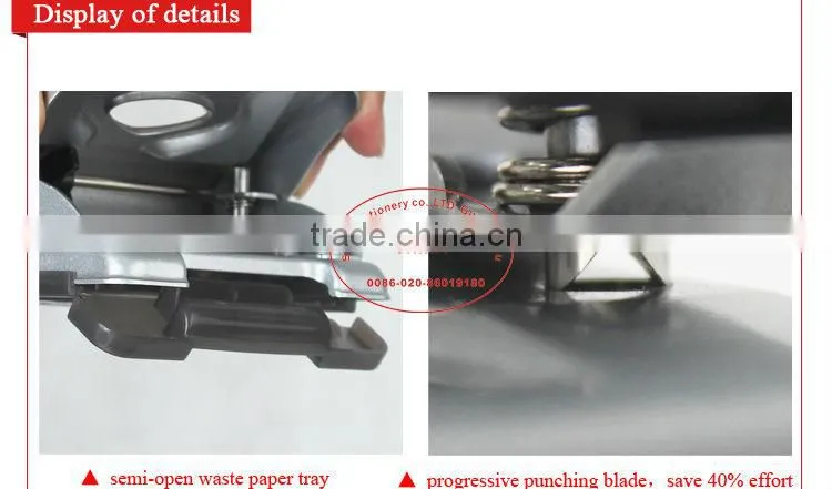 Two hole punch paper punch
