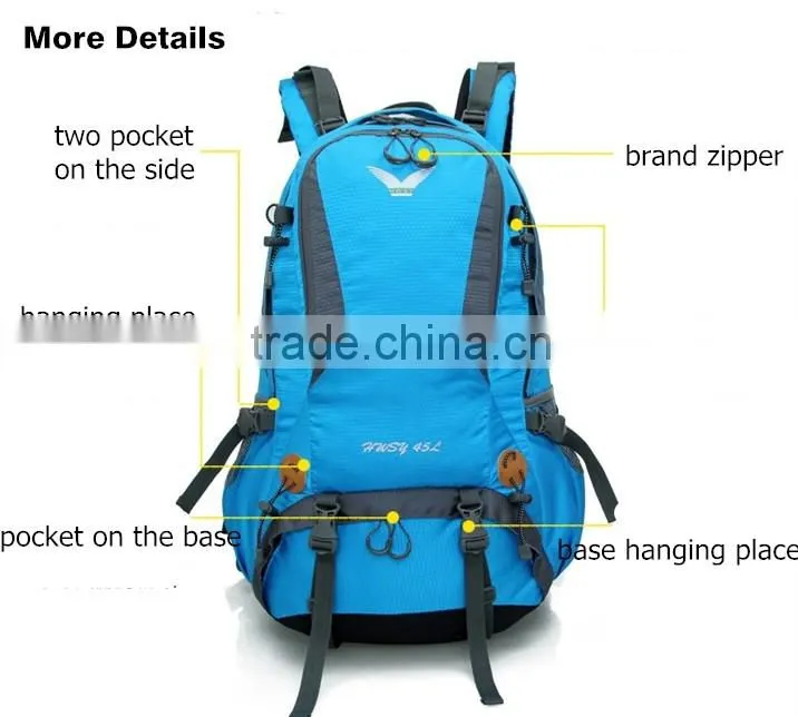 Hot sale mulit-function outdoor hiking backpack,Mountaineering bag