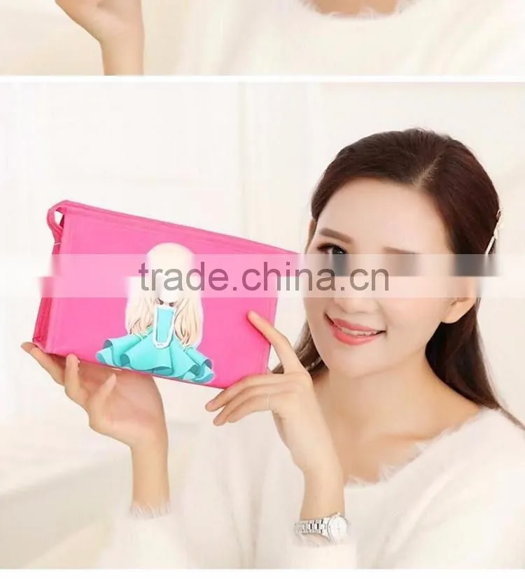 large capacity cosmetic bag hand waterproof makeup bag washing bag