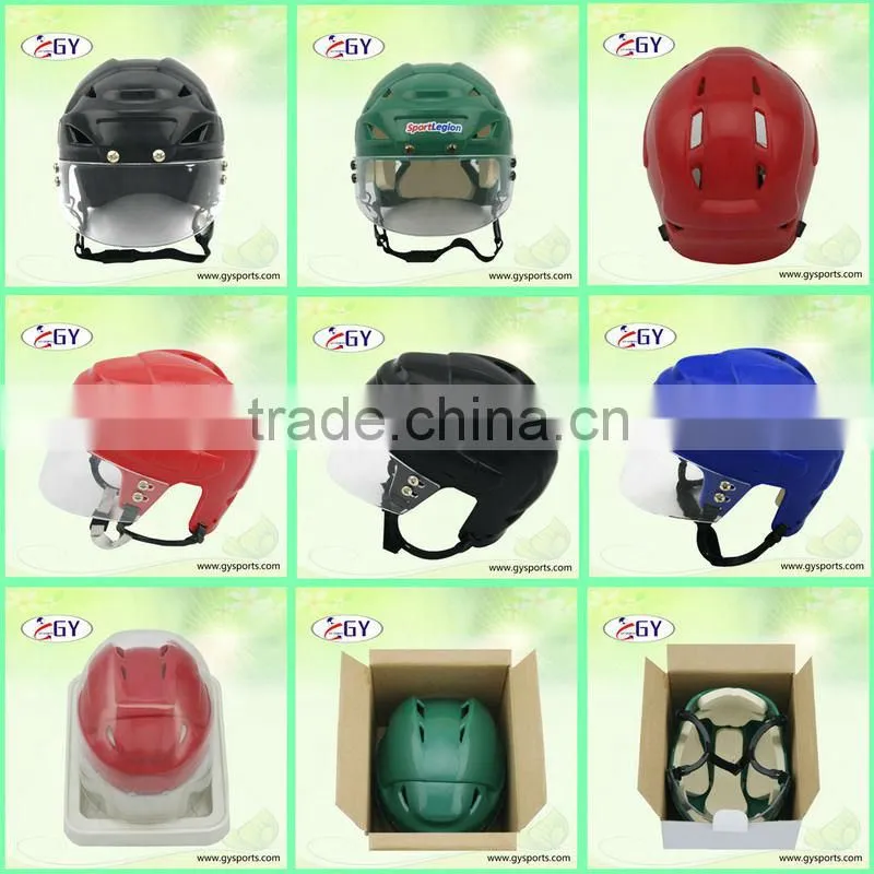 GY good merchantable quality mini ice hockey helmets with visor safe comfortable China Zhuhai supplier