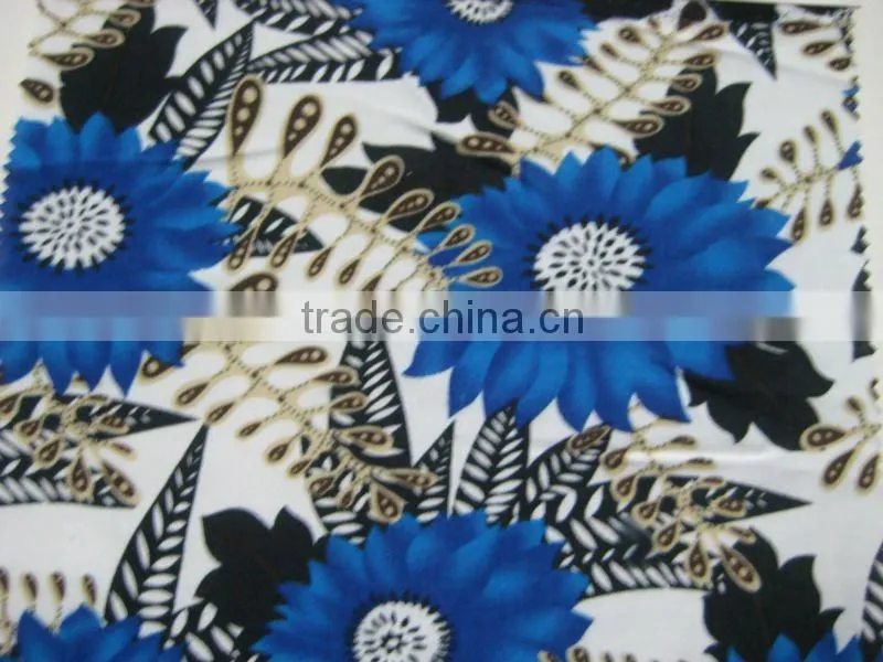 100% rayon&viscose printed fabric