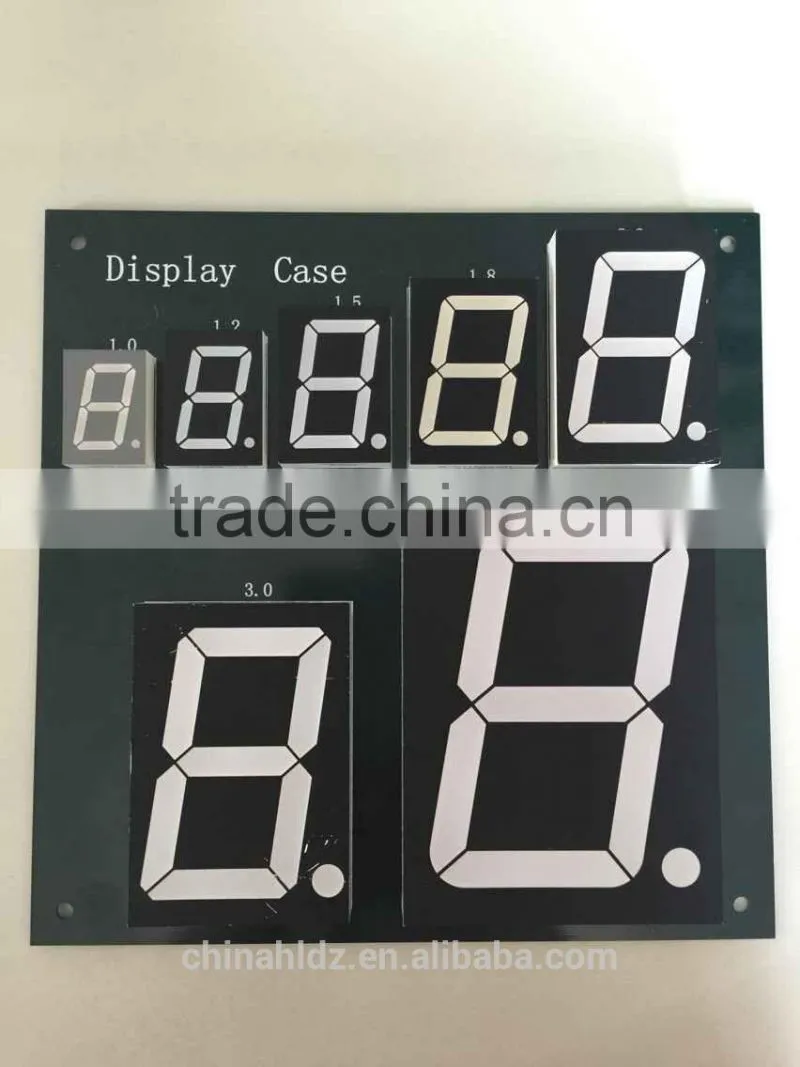 led seven-segment display for table tablet stands
