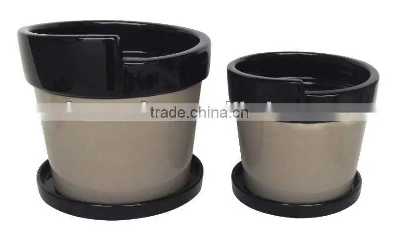 ceramic new pot 2 color mixed