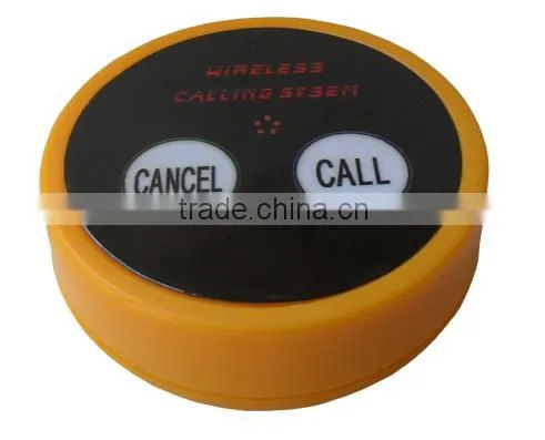 restaurant bar hotel coffee shop used 2-button caller wireless restaurant pager system