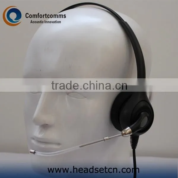 Professional noise cancelling call center micro usb headset headphone HSM-600TPQDUSBC