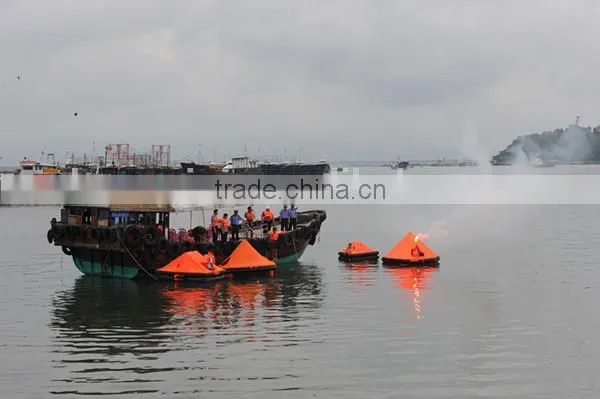 6 to 25 persons Throw-over Inflatable Life Raft For Fishing Boat