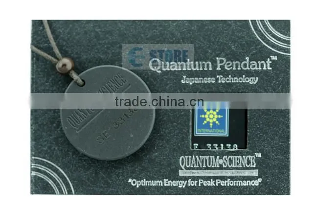 Super Star Scalar Energy Quantum Pendant with CZ Diamond + Negative Ion Card