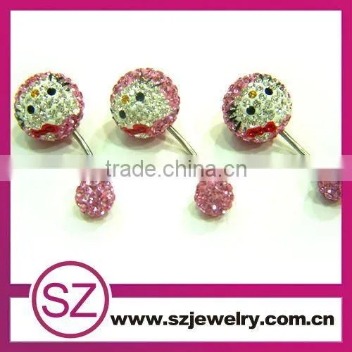 SBP0024 UK flag navel belly ring