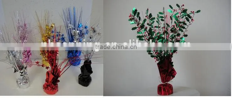 Metallic Wrapped Balloon Weight and Centerpiece,Foil Balloon Weight
