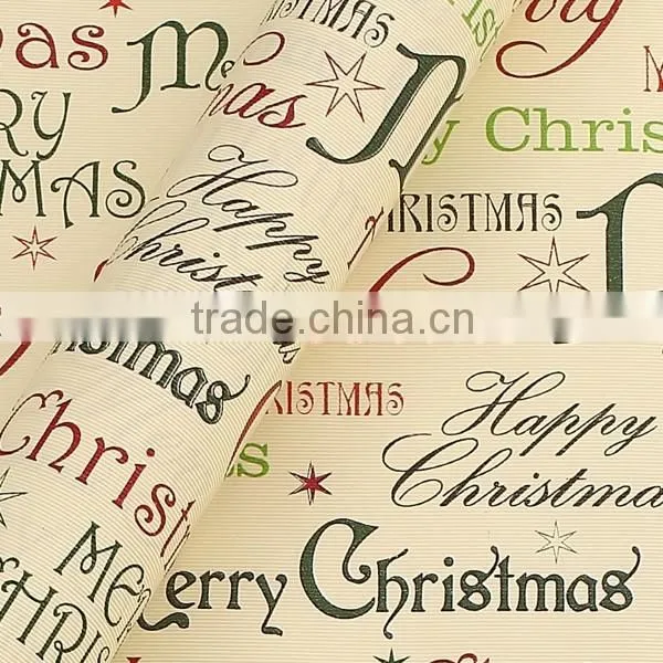 Printed design gift wrapping paper for christmas gift wrap