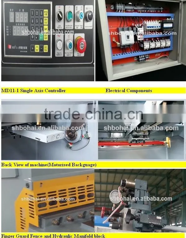 qc12y-12mm 13mm x 3200mm 3100mm hydraulic swing beam steel plate shears
