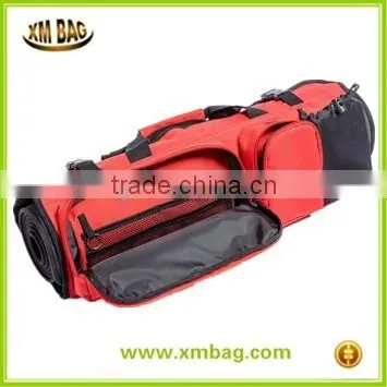 Yoga Mat Bag with Open Ends, Mobile Pocket and Water Bottle Holder - Keeps Your Mat Dry and Odorless