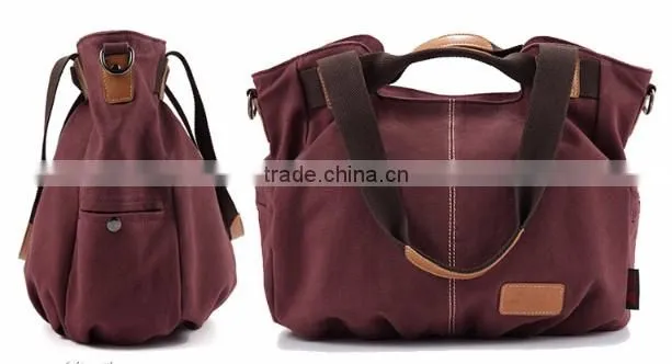 Fashion Design Leisure Western Style Canvas Women Vintage Handbag