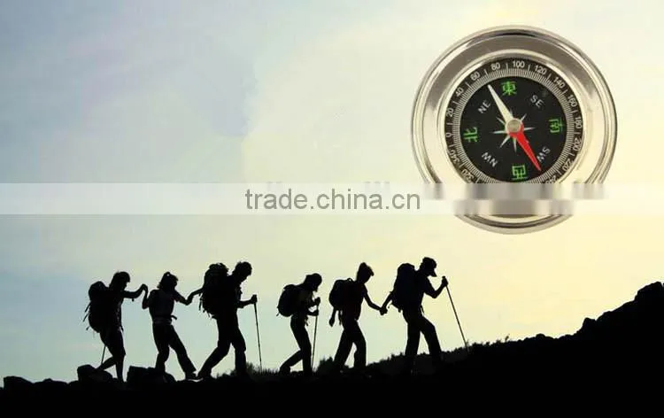 outdoor camping navigation tool stainless steel lensatic compass