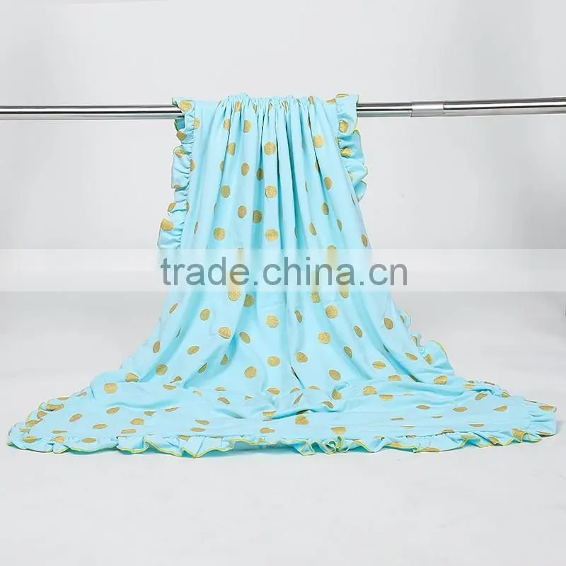 2016 Wholesales Polk A Dot blankets New Style Breathable Blankets Baby Blankets