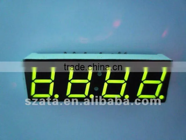 hotsale three digital 0.36 inch orange led display digital clock