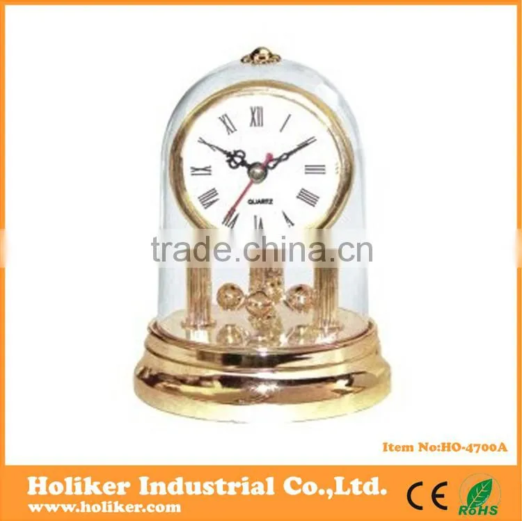 plastic pendulum table clock