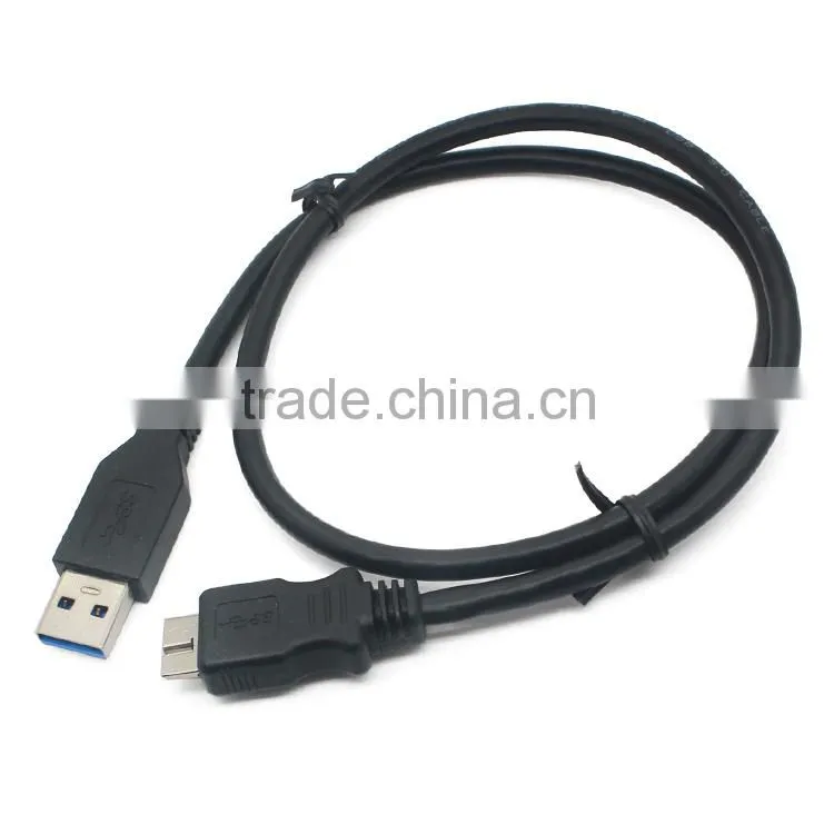 Black micro USB3.0 AM to BM cable