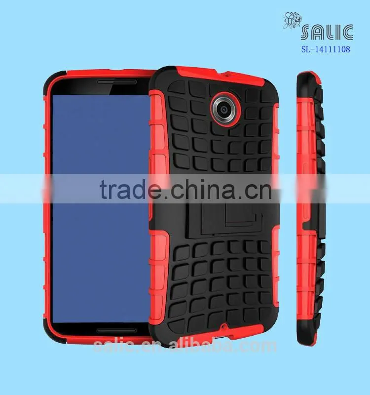 Silicon phone case with stand For google nexus 6