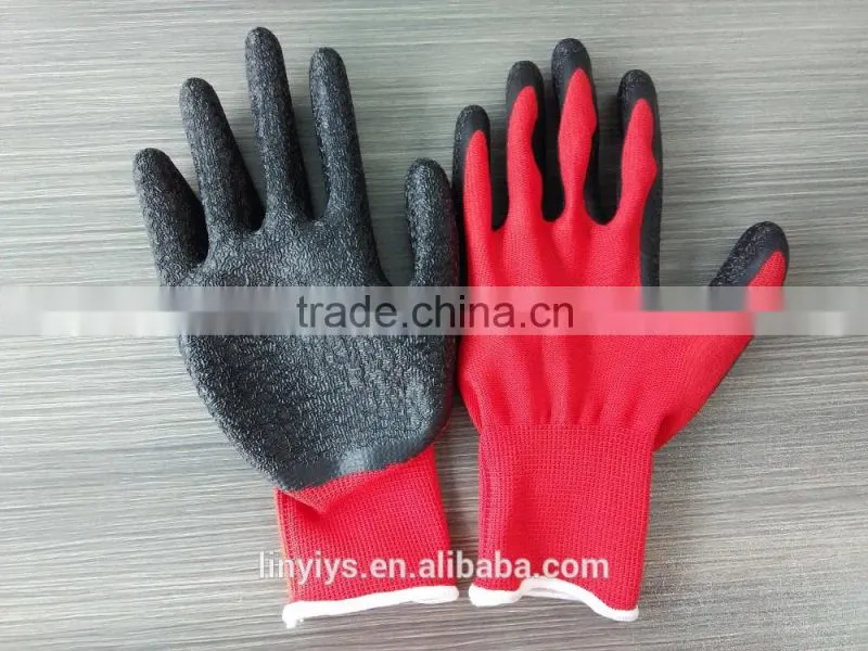LATEX COATED SAFETY WORK GLOVES GARDEN GRIP MENS BUILDERS GARDENING